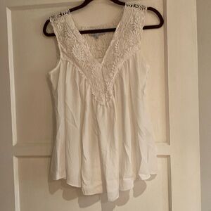 Kontrol white sleeveless top - S